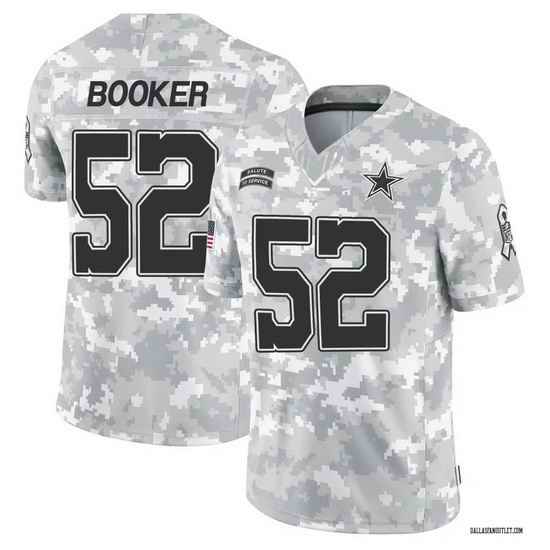 Men Dallas Cowboys  2024 F U S E Arctic Salute To Service Limited Stitched Football Jersey
