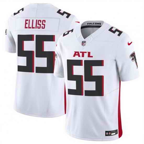 Men Atlanta Falcons 55 Kaden Elliss White 2025 F U S E  Vapor Untouchable Limited Stitched Football Jersey