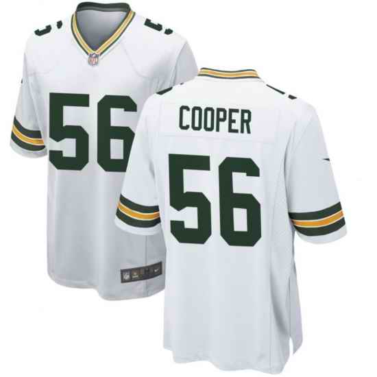 Men Green Bay Packers 56 Edgerrin Cooper White 2025 Stitched Game Jersey