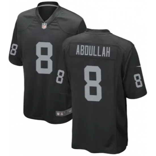 Men Las Vegas Raiders Abdullah Black F U S E Stitched NFL Jersey