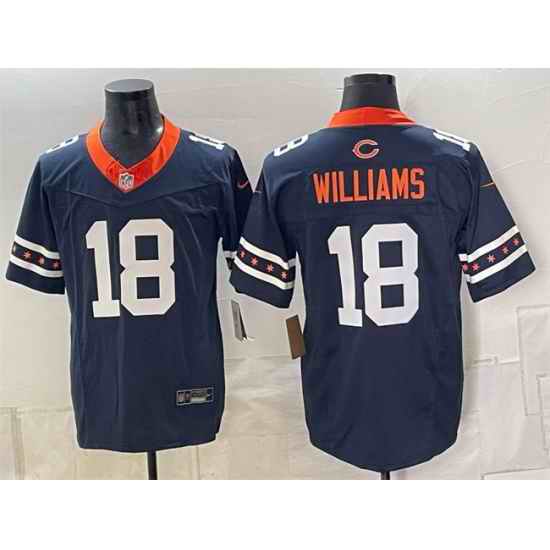 Men Chicago Bears 18 Caleb Williams Navy 2026 F U S E Limited Stitched Football Jersey