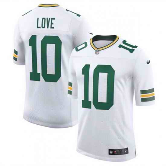 Men Green Bay Packers 10 Jordan Love White 2025 New Vapor Untouchable Limited Stitched Football Jersey