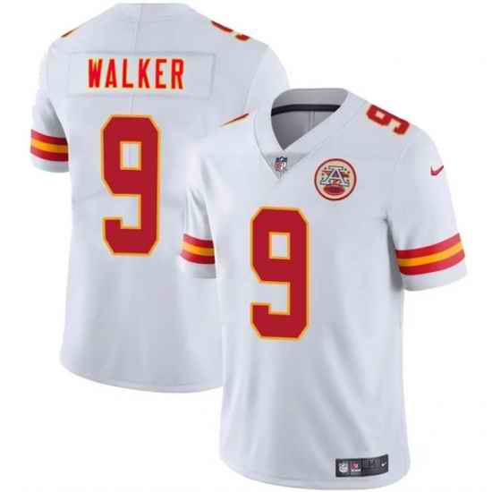 Men Kansas City Chiefs  9 Kenneth Walker III White 2026 Vapor Untouchable Limited Stitched Football Jersey