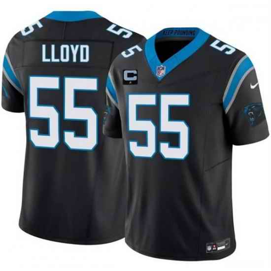 Men Carolina Panthers 55 Devin Lloyd Black 2026 F U S E 1 Star C Patch Vapor Limited Stitched Football Jersey