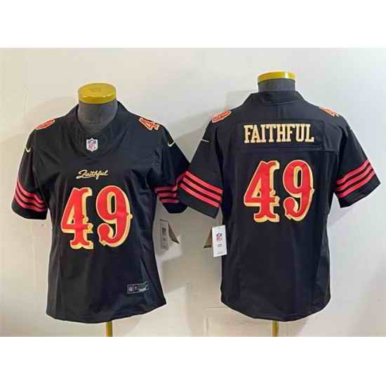 Youth San Francisco 49ers 49 Faithful Black 2025 F U S E   Rivalries Vapor Limited Stitched Football Jersey