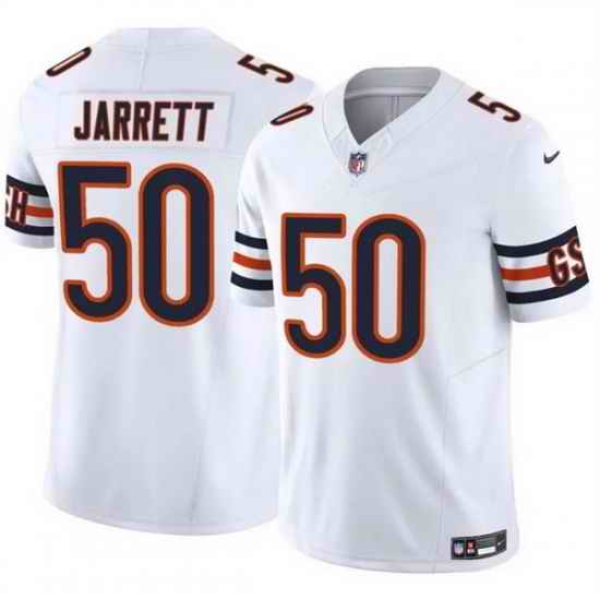Men Chicago Bears 50 Grady Jarrett White 2025 F U S E  Vapor Untouchable Limited Stitched Football Jersey