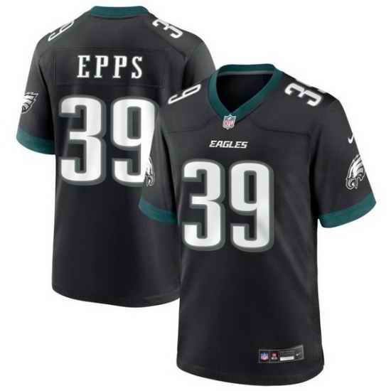 Men Philadelphia Eagles 39 Marcus Epps Black 2025 Vapor Untouchable Limited Stitched Football Jersey