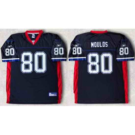 Men Buffalo Bills 80 Eric Moulds Navy Stitched Football Jersey