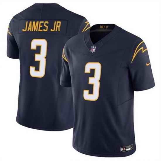 Men Los Angeles Chargers 3 Derwin James JR Navy 2025 F U S E Vapor Limited Stitched Football Jersey