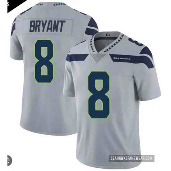 NFL Nike Seattle Seahawks Coby Bryant #8 Gray Stitched NFL jersey