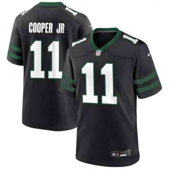 Mens New York Jets 11 Omar Cooper Jr Black 2026 Draft F U S E Vapor Untouchable Limited Stitched Jersey