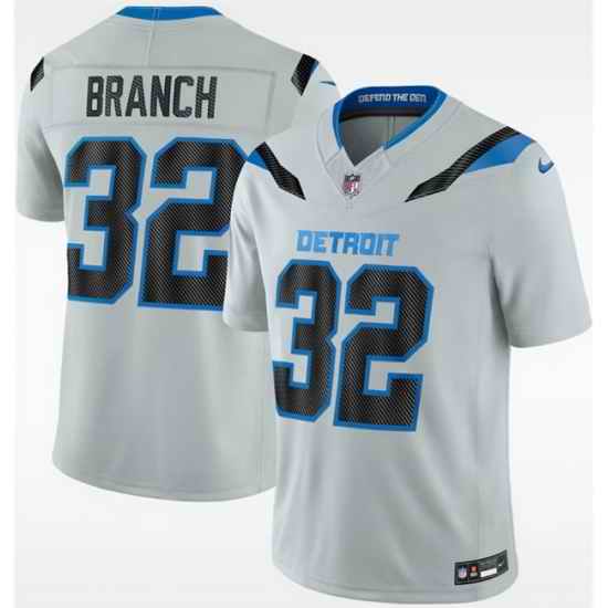 Men Detroit Lions  32 Brian Branch Silver 2026 F U S E  Rivalries Collection Limited Stitched Football Jerseys