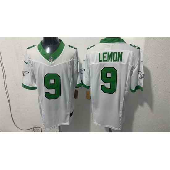 Men Philadelphia Eagles  9 Makai Lemon White 2026 Draft F U S E Vapor Untouchable Limited Stitched Football Jersey