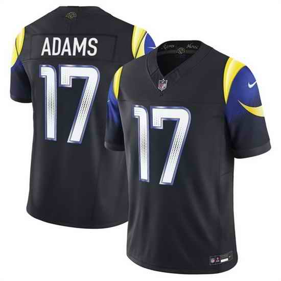 Women Los Angeles Rams 17 Davante Adams Black 2025 F U S E   Rivalries Vapor Limited Stitched Jersey