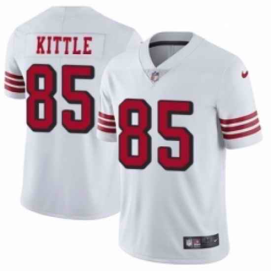 Toddler Nike San Francisco 49ers 85 George Kittle Limited White Rush Vapor Untouchable NFL Jersey