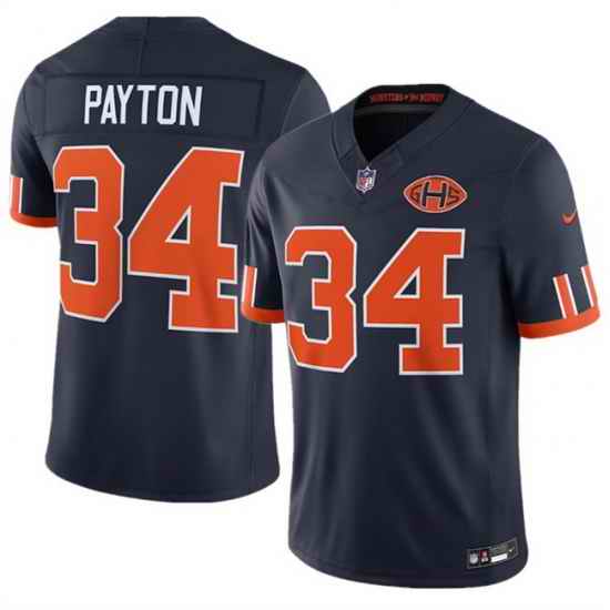 Men Chicago Bears  34 Walter Payton Navy 2026 F U S E  Rivalries Collection Limited Stitched Football Jersey