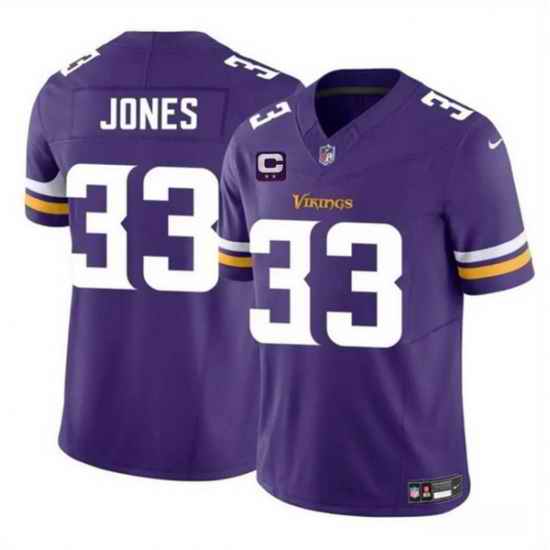 Men Minnesota Vikings 33 Aaron Jones Purple 2025 F U S E  Vapor Untouchable Limited Stitched Jersey