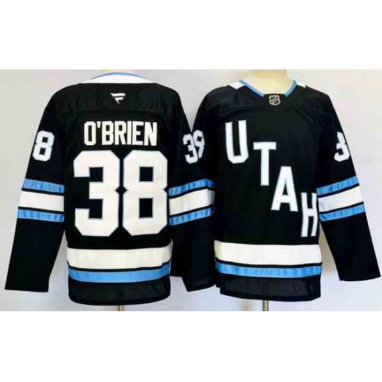 Men Utah Hockey Club 38 Liam O 27Brien Navy 2024 25 Stitched Jersey
