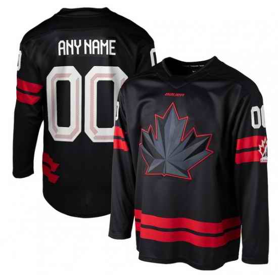 Men Women Youth Hockey Canada Black 2026 Replica Custom Jersey