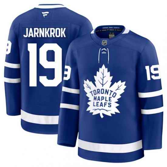 Men Toronto Maple Leafs Calle Jarnkrok 19 Fanatics Home Blue Premium Stitched Hockey Jersey