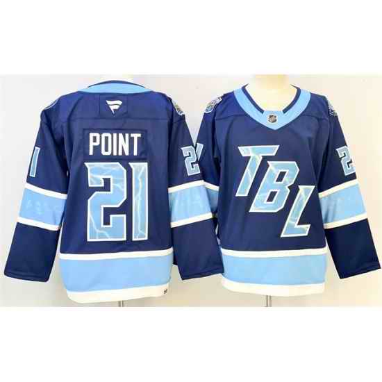 Men Tampa Bay Lightning 21 Brayden Point Blue 2026 Stadium Series Stitched Jersey