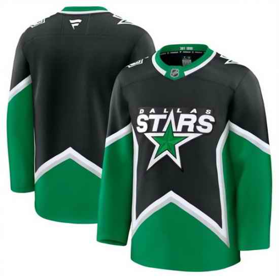 Men Dallas Stars Blank Black 2025 26 Alternate Stitched Hockey Jersey