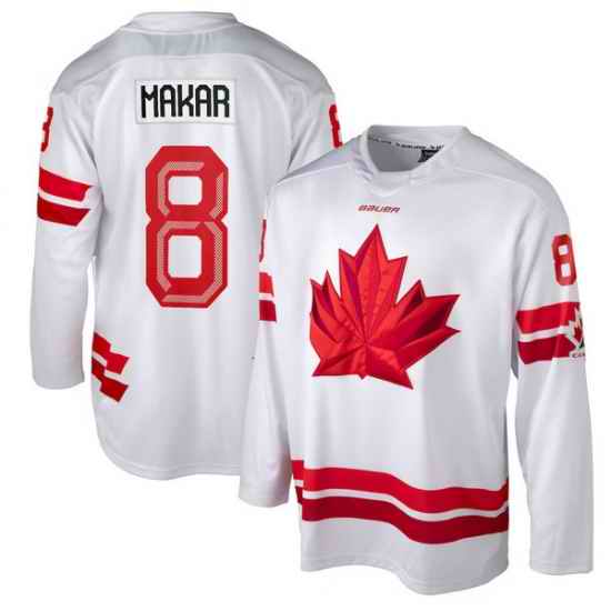 Mens Makar Cale #8 White Hockey Canada 2026 Replica Jersey