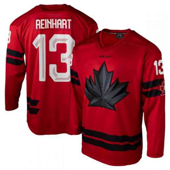 Mens Sam Reinhart #13 Red Hockey Canada 2026 Replica Jersey