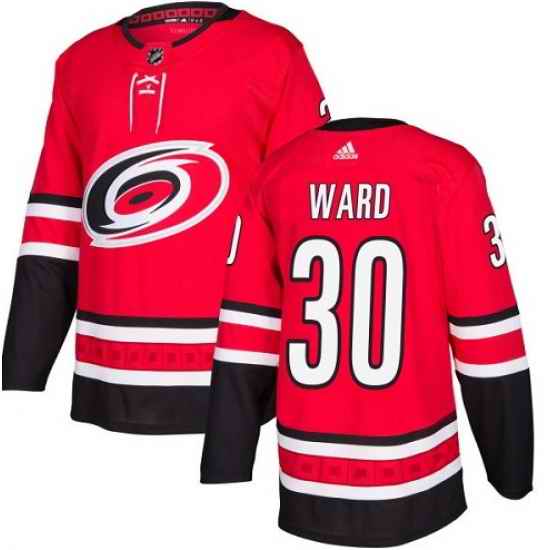 Mens Adidas Carolina Hurricanes 30 Cam Ward Authentic Red Stitched NHL Jersey