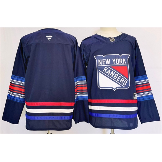 Men New York Rangers Blank Navy 2024 25 Stitched Jersey