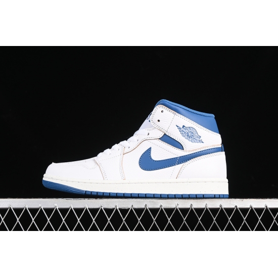 AIR JORDAN 1 MID INDUSTRIAL BLUE WHITE INDUSTRIAL BLUE